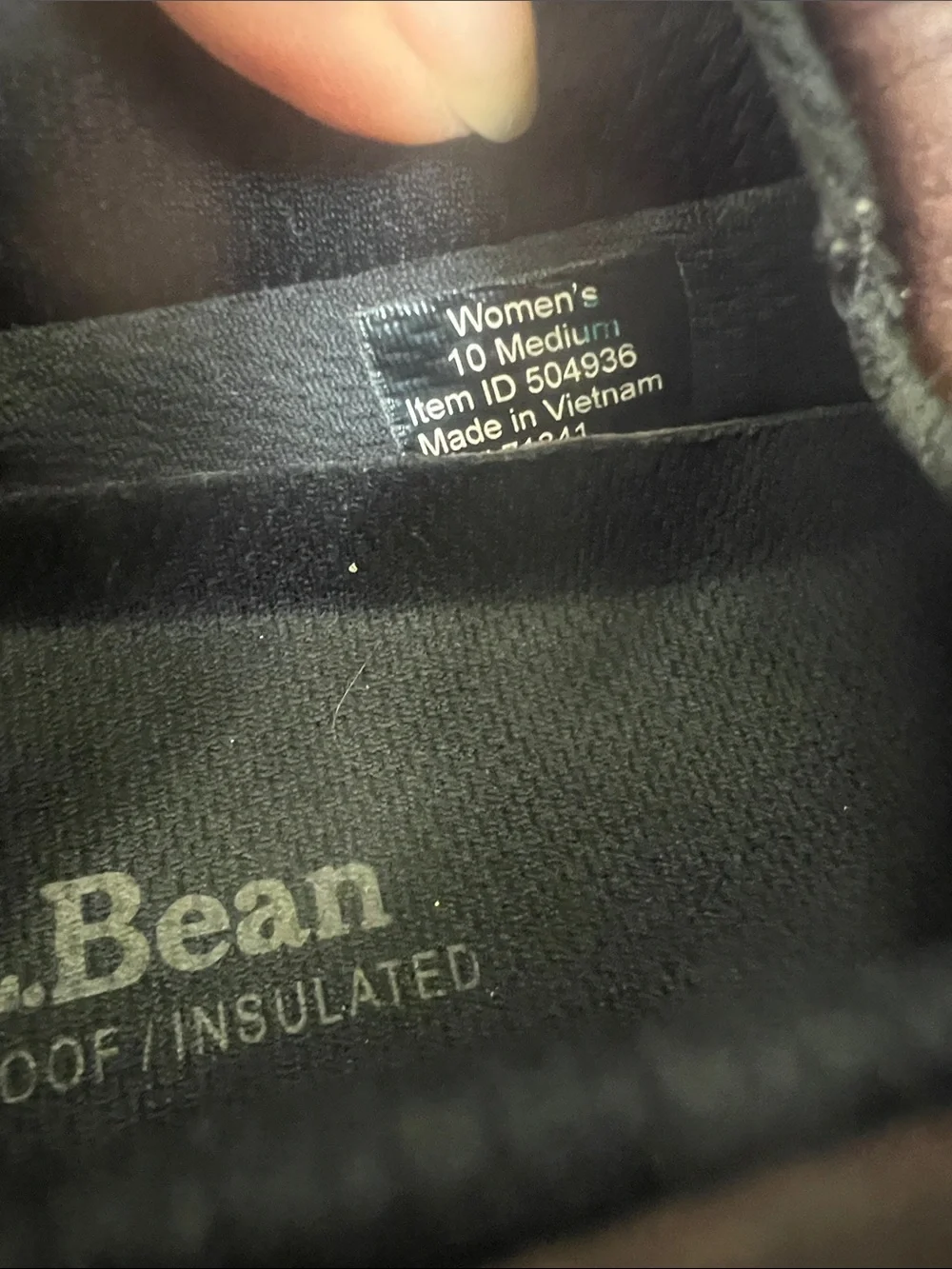 L.L. Bean Vibram Arctic Grip Brown Leather Waterproof Slip On Women's Size 10
